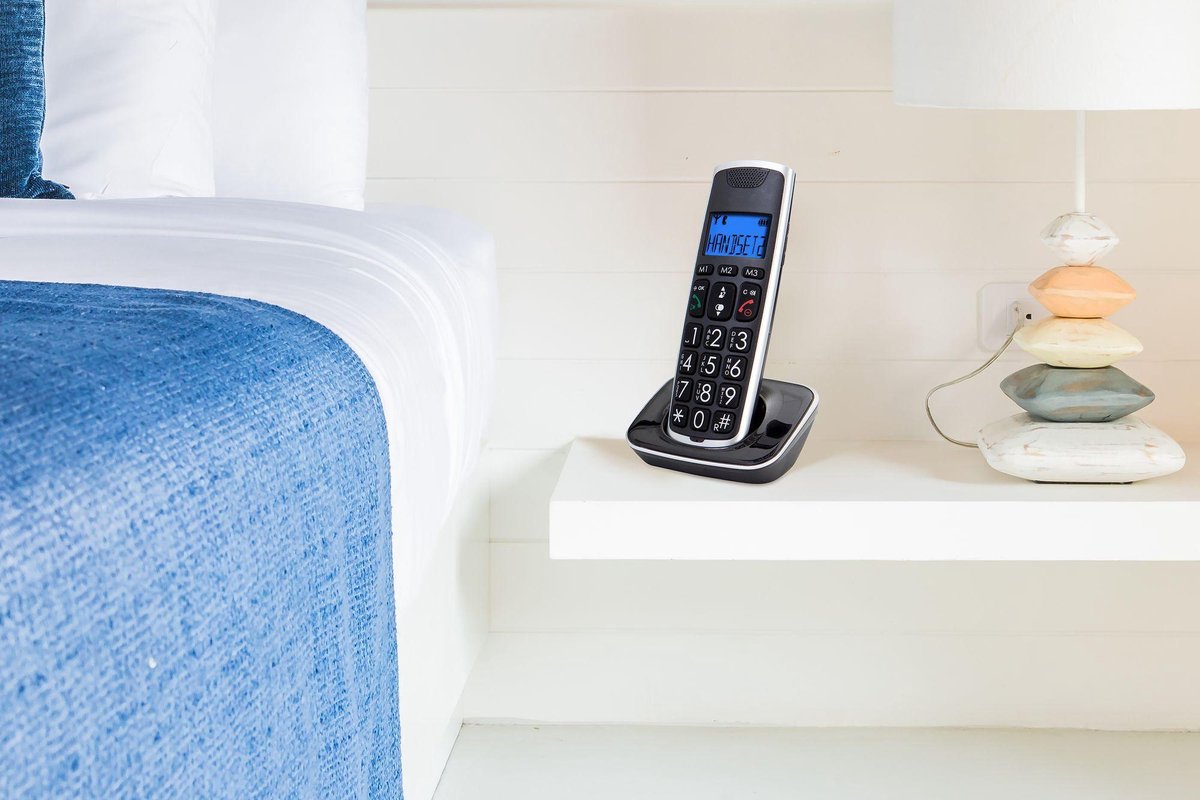 Profoon PDX-2728 Big Button DECT Telefoon, 2 stuks - groot verlicht display en groot toetsenbord •