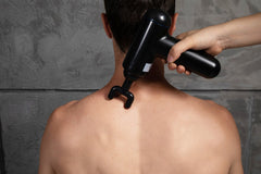 Melissa Massage Pistool - Massage Gun - Oplaadbaar via USB - 4 Massagekoppen inbegrepen - Massagepistool 16770047 - Zwart •