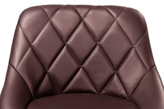 Barkrukken set van 2 - Barstoel met rugleuning - Barkruk - Barstoelen - Bruin - TRESKO®