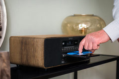 Lenco DAR-051WD - Stereo DAB+/ FM Radio - CD - 2 USB - Bluetooth - QI - Met Afstandsbediening •