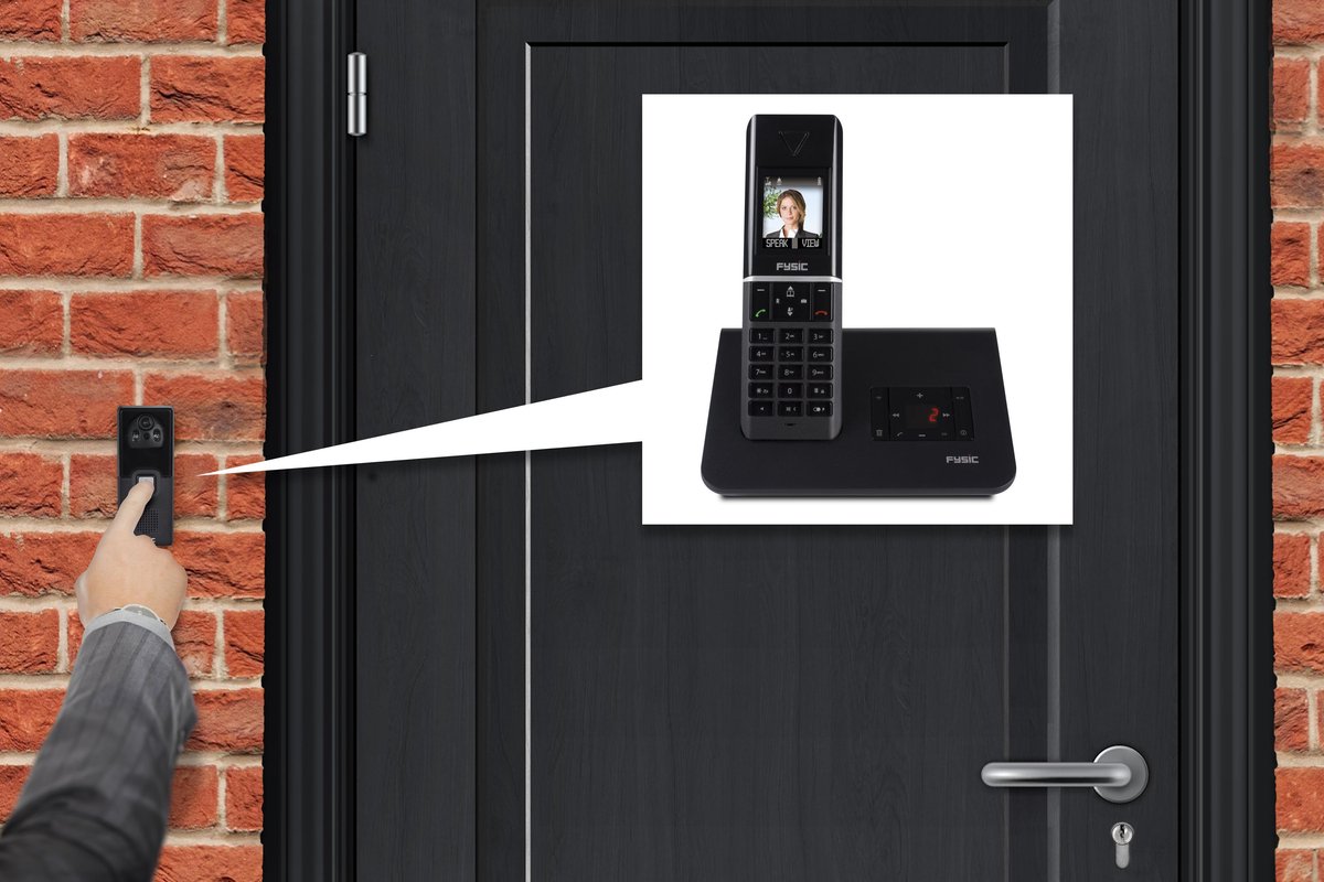 Huistelefoon senioren - Senioren telefoon - Vaste lijn - Zwart - Fysic FX-6107 •