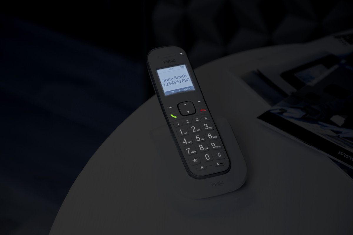 Fysic FX-9000 DUO Senioren DECT telefoon - Extra luid gespreksvolume voor slechthorenden - Wit •