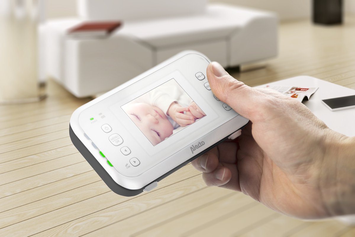 Alecto DVM-73 - Babyfoon met camera - Temperatuurweergave - Wit