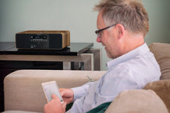 Lenco DAR-051WD - Stereo DAB+/ FM Radio - CD - 2 USB - Bluetooth - QI - Met Afstandsbediening •