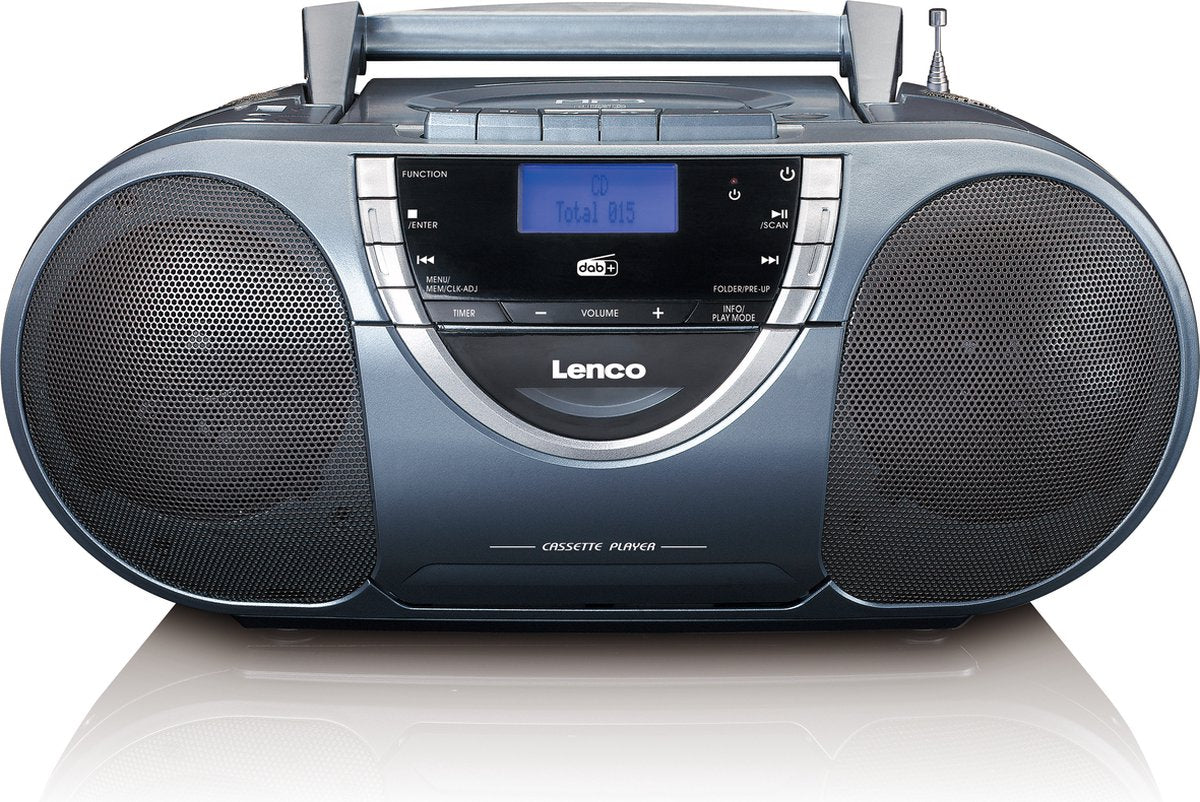 Lenco SCD-6800GY - Draagbare radio cd speler met DAB en mp3 - Grijs •