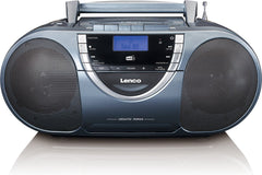 Lenco SCD-6800GY - Draagbare radio cd speler met DAB en mp3 - Grijs •