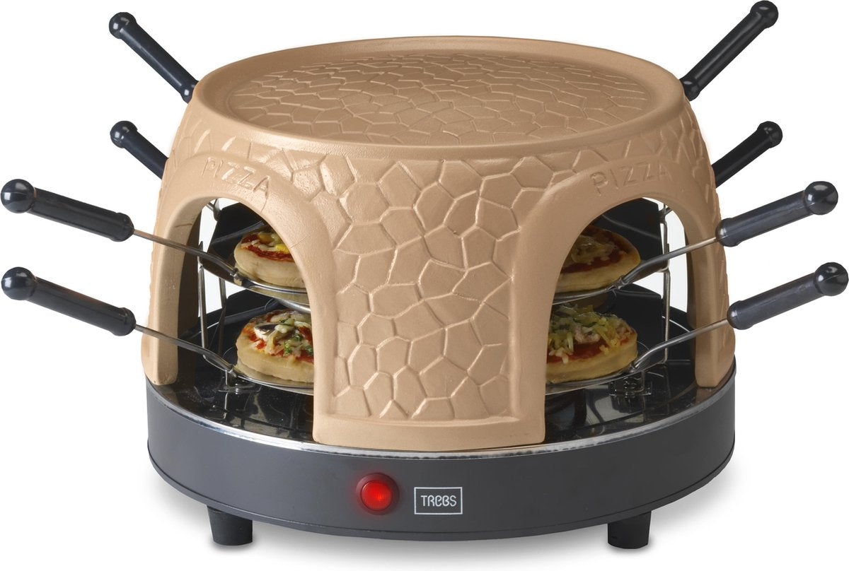 Trebs PizzaGusto 99392 - Pizza Oven voor 8 personen - Inclusief 8 spatels en pizzavorm •