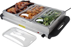 Warmhoudplaat - Buffetwarmer - Chafing Dish - Zilver - Jago