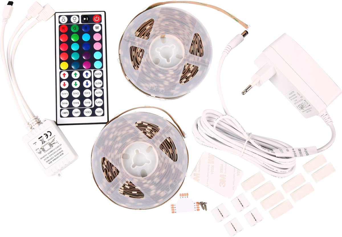Aigostar Led Strip - RGB - IP65 - 2x 5M - Zelfklevend