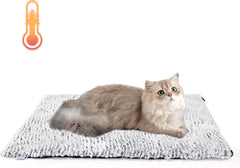 Nobleza Zelfverwarmende Hondenmat - Warmtemat Hond & Kat - Zonder Stroom - Wasbaar - Antislip - Comfortabele Dierenmat - 50x40cm - Grijs