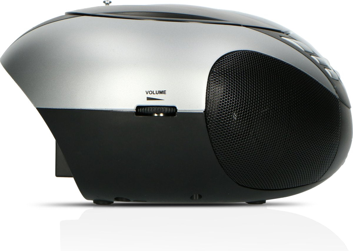 Lenco SCD-37 - Draagbare radio CD speler met MP3 optie en USB - Zilver •