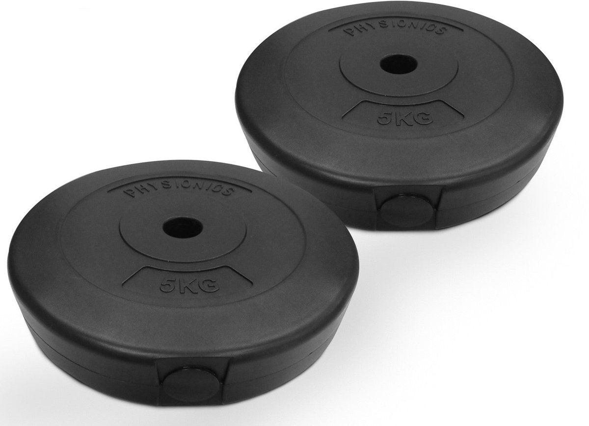 Halterschijven - Halter gewichten - 30 mm - 2x5 kg - Physionics®