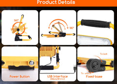 Aigostar LED Bouwlamp - IP65 spatwaterdicht - 100W - 2400 Lumen - 6500K