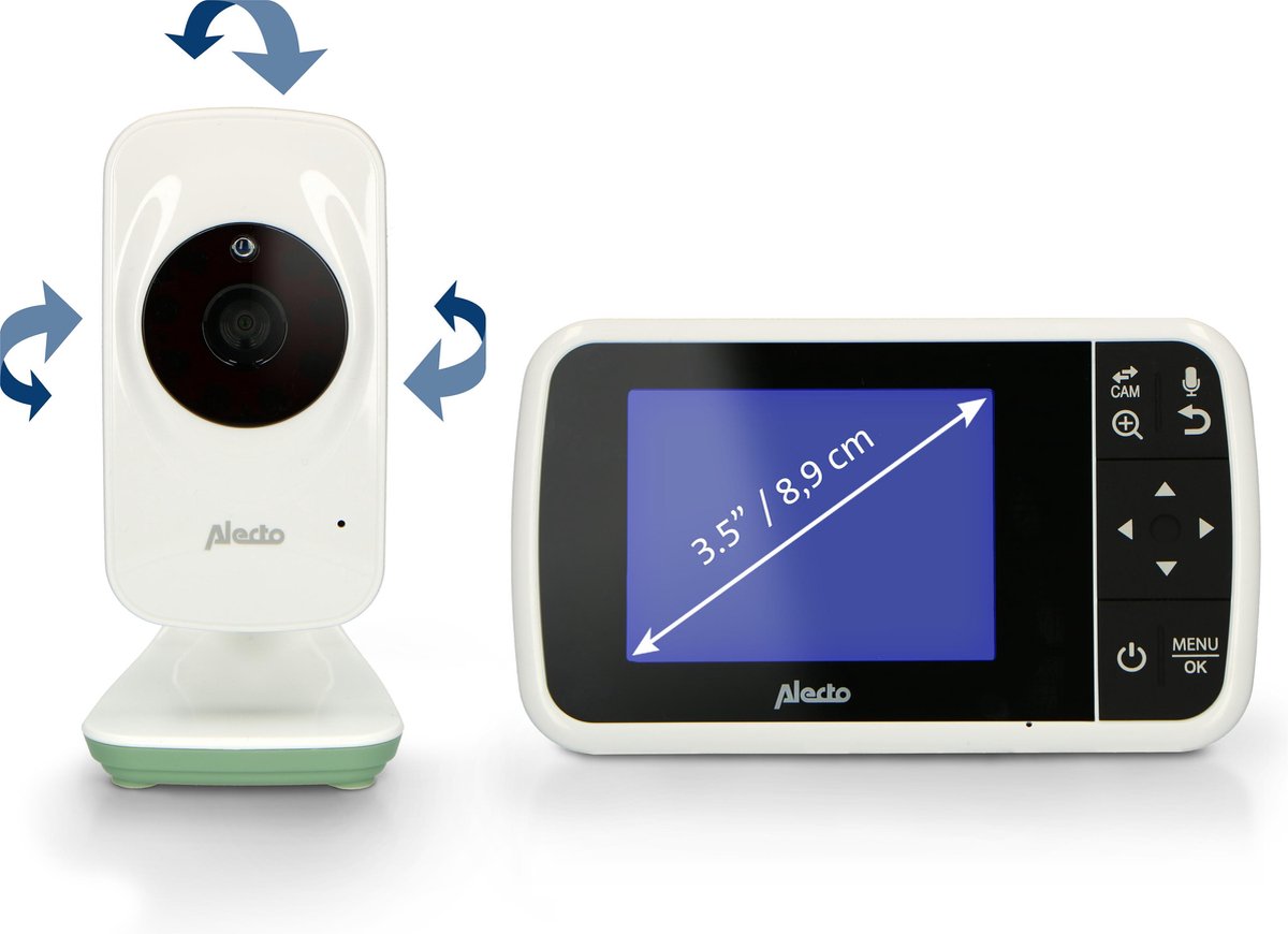Alecto DVM135 - Babyfoon met camera - Temperatuurweergave - Wit
