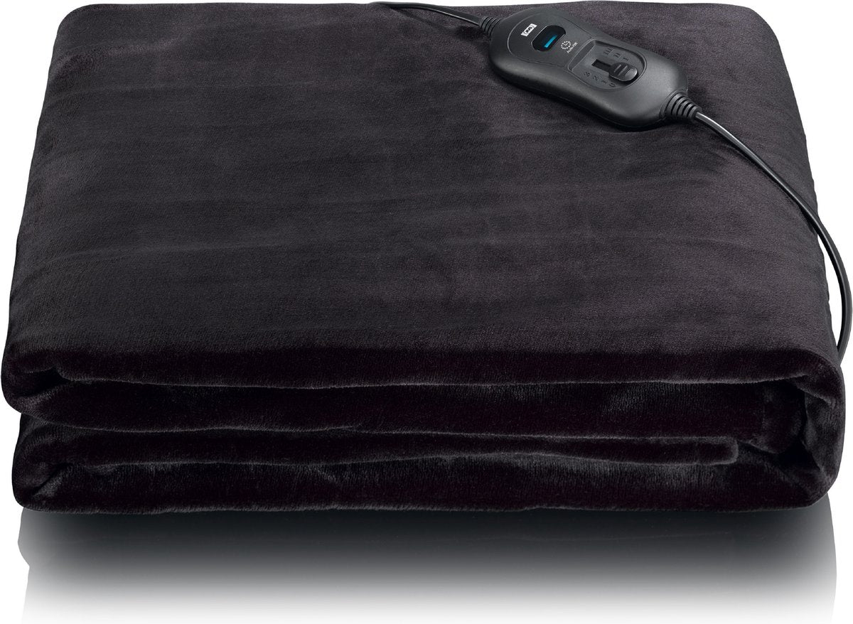Melissa Elektrische Deken - Warmtedeken 180 x 130 cm - Fleece - 16760052 - Zwart •