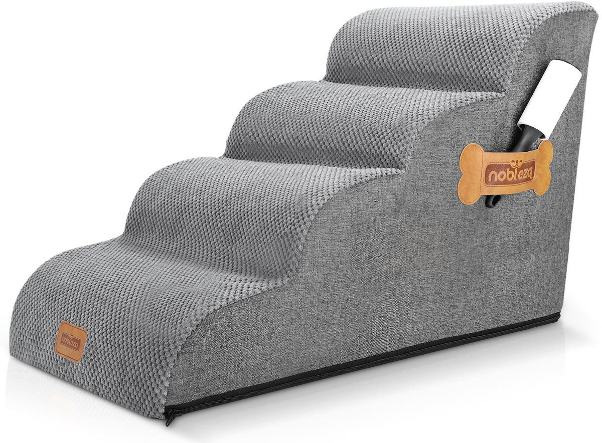 Hondentrapje voor honden - 40x72x50 cm - Grijs - Nobleza