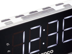 Wekkerradio - Digitale wekker - Alarmklok - Wit - Lenco - CR-18 •