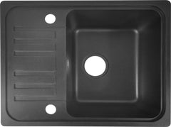Aquamarin Spoelbak - Wasbak - Graniet - Keuken - Afdruipoppervlak - 32 x 19 x 39 cm - Zwart