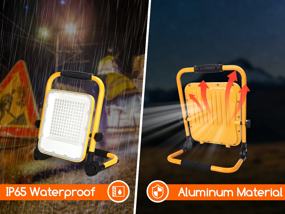Aigostar LED Bouwlamp - IP65 spatwaterdicht - 100W - 2400 Lumen - 6500K