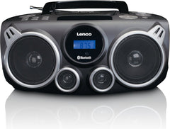 Lenco SCD-100BK - Draagbare radio CD speler met Bluetooth®, USB en SD - Zwart •