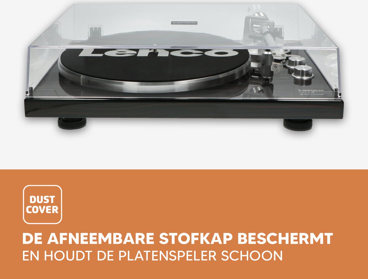 Lenco Platenspeler met Bluetooth - LBT-188WA - Bruin •
