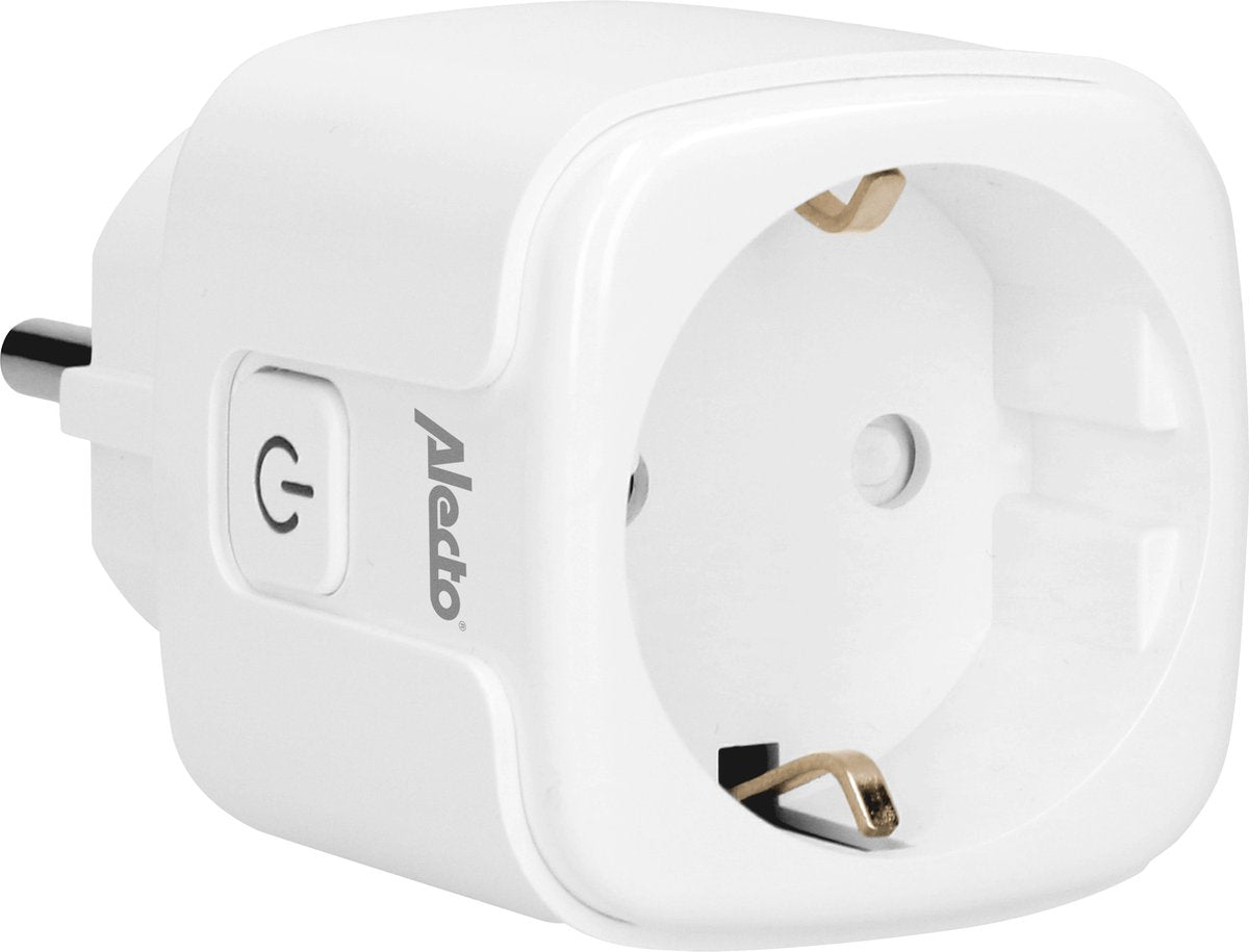 Alecto SMART-PLUG10 - Smart Wifi Tussenstekker - 16A 3680W - Wit