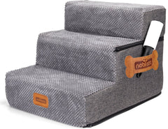 Hondentrapje voor honden - 38x46x34 cm - Grijs - Nobleza •