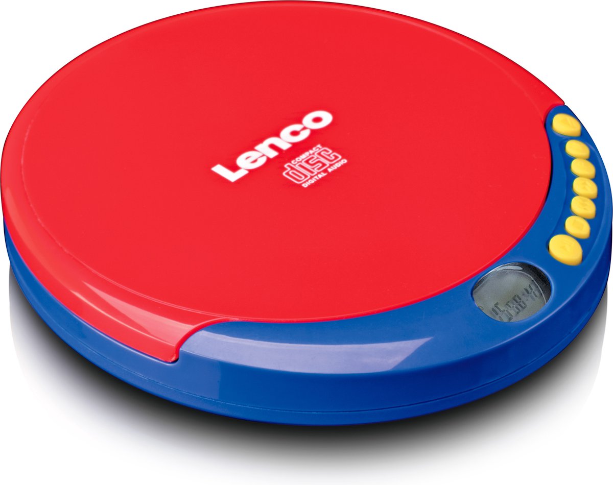 Lenco CD-021KIDS - Draagbare Discman voor Kinderen met Hoofdtelefoon en oplaadbare Batterijen