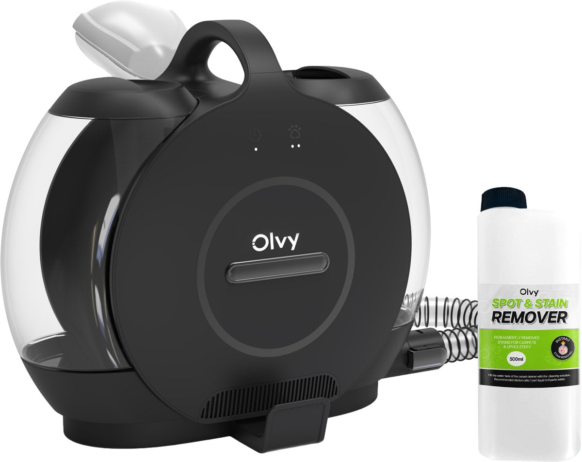 Tapijtreiniger - Vlekkenreiniger - Bank Reiniger - Meubelreiniger - Zwart - Olvy