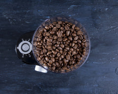 Gastronoma Koffiemolen - Elektrisch 200W - 200g koffie - 18120001 - Zwart RVS •