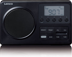 Radio op Batterijen - Draagbare Radio - FM Radio - Zwart - MPR-035BK - Lenco •