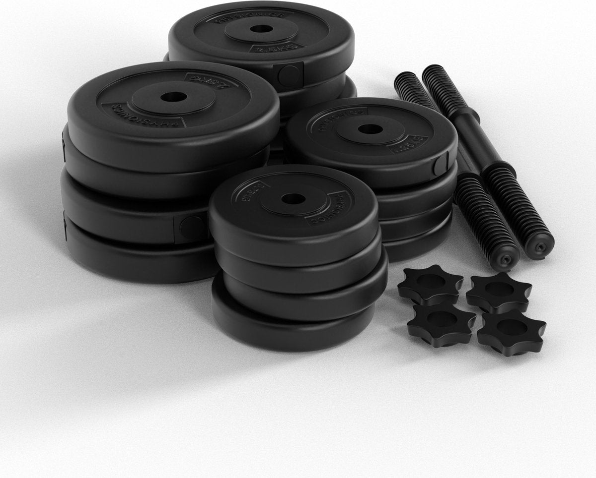 Halterschijven - Halterset- 25 mm - Gietijzer - 30 kg - Physionics®