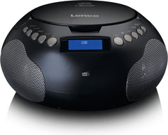 Lenco Radio op Batterijen - Draagbare Radio met DAB FM en Bluetooth - SCD-341BK - Zwart •