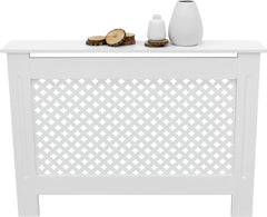 Radiatorombouw - Radiatorbekleding - Radiatorpaneel - 112x19x82 cm - Zwart - ECD Germany