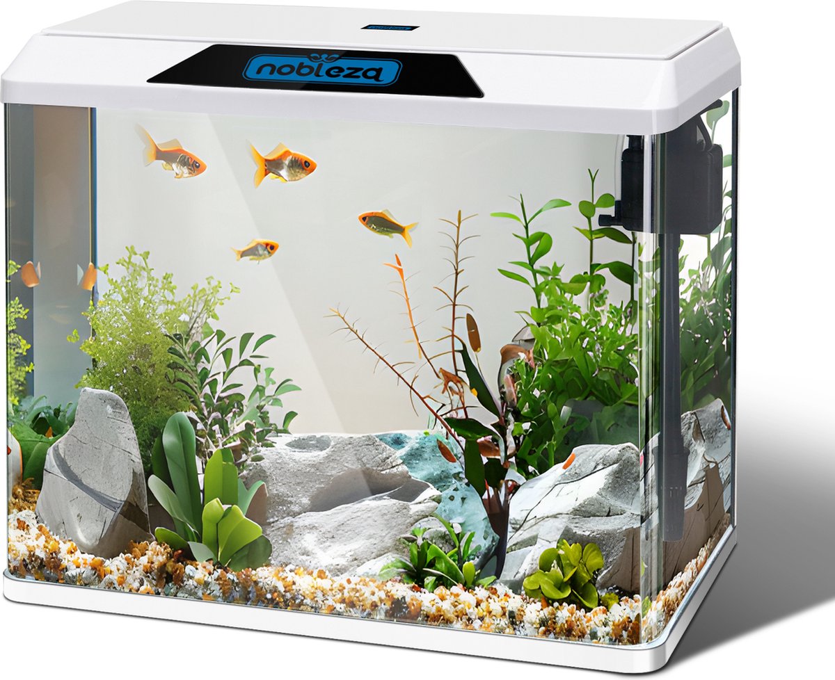 Aquarium Kit - 49,8x29x43,5 cm - 54L - Wit - Nobleza