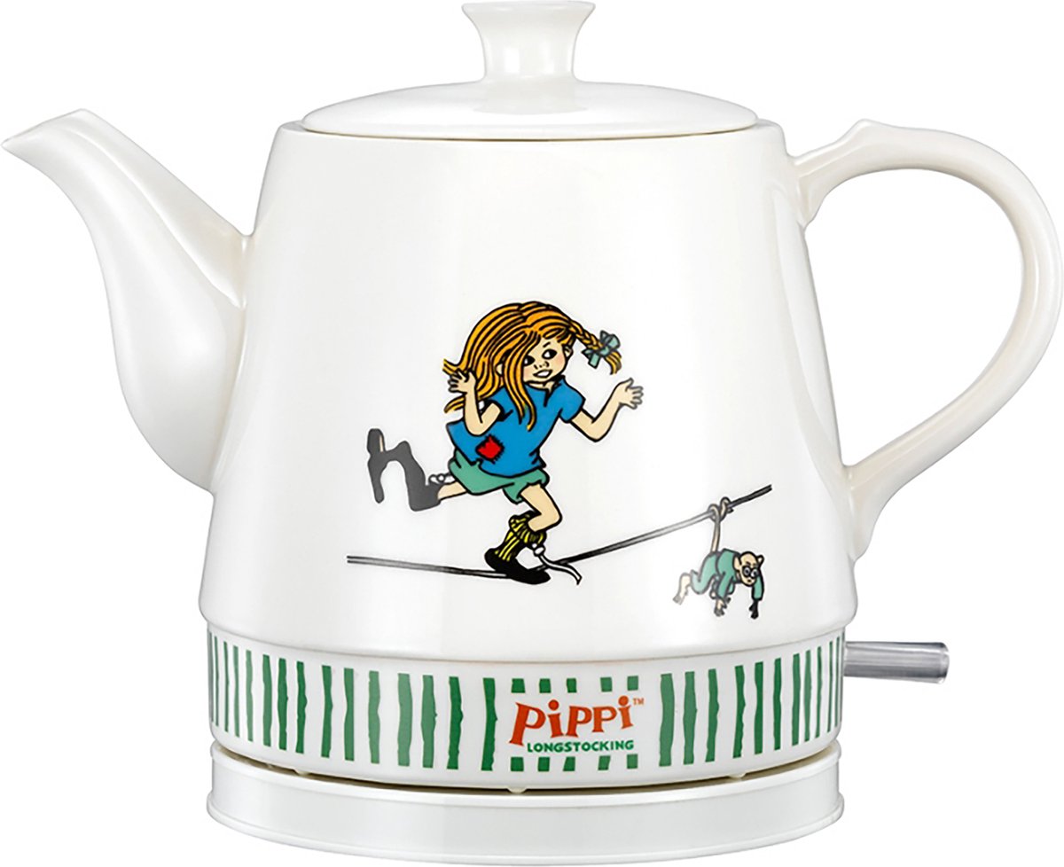 Pippi Langkous keramische Waterkoker - 0,8 Liter - Retro - 20130005 - Pippi Circus design •