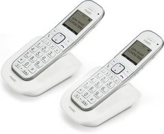 Fysic FX-9000 DUO Senioren DECT telefoon - Extra luid gespreksvolume voor slechthorenden - Wit •