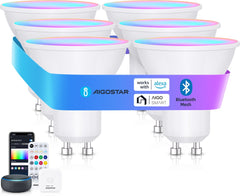 GU10 LED lamp - Dimbaar - Smart lamp - 6,5W - 6 stuks - Aigostar