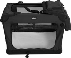 Reisbench hond - Draagtas hond - Transportbox - 91x63x63 cm - Zwart