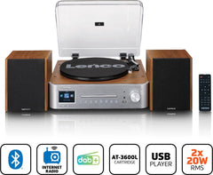 Lenco MC-660WDSI - Complete Hifi Set met Platenspeler, Internetradio en Bluetooth® •