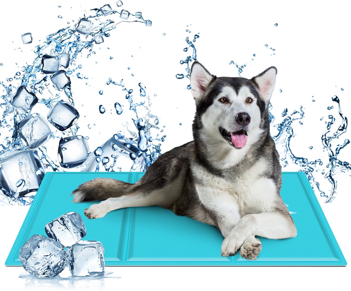 Nobleza Koelmat voor honden en katten - 70x110 cm - Blauw