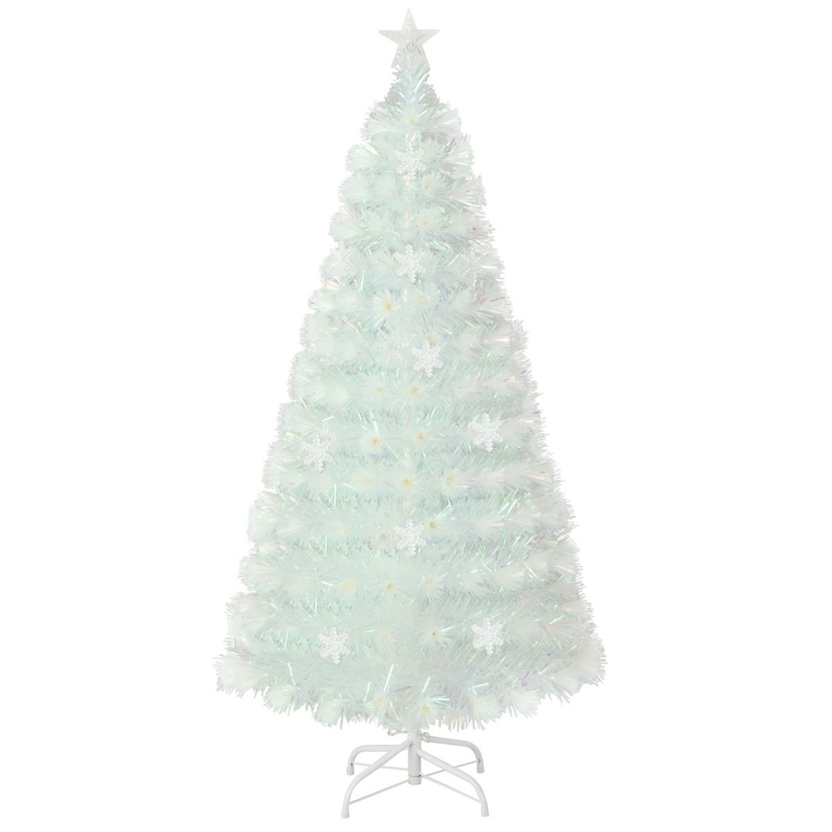 Kerstboom met verlichting - Kunstkerstboom - 150 cm - Met standaard - COSTWAY