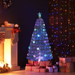 Kerstboom met verlichting - Kunstkerstboom - 150 cm - Met standaard - COSTWAY