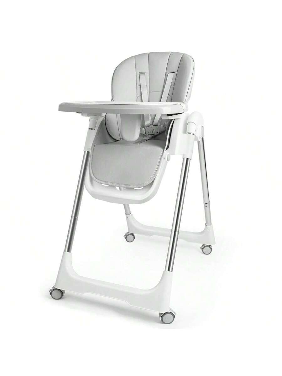 Kinderstoel - Eetstoel baby - Peuterstoel - Grijs - YUENFONG