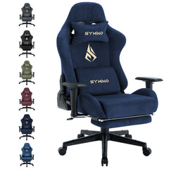 Ergonomische Bureaustoel -  Office Chair - Gamestoel - Volwassenen - Donkerblauw - SYMINO