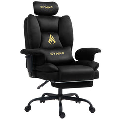 Ergonomische Bureaustoel -  Office Chair - Gamestoel - Volwassenen - Zwart - SYMINO