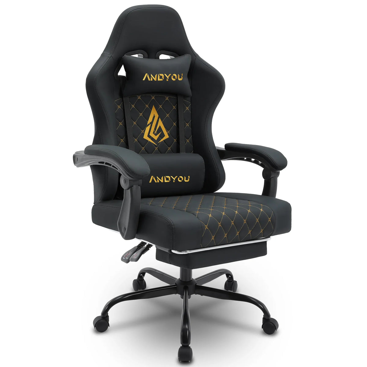 Ergonomische Bureaustoel - Office Chair - Gamestoel - Volwassenen - Zwart - ANDYOU