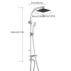 Regendouche - Douchesysteem - Handdouche - Zilver