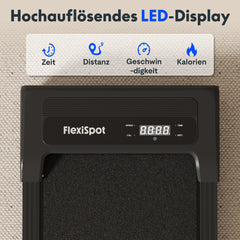 Loopband - Walking pad - Wandelband - 1-6km/u - Zwart - FLEXISPOT