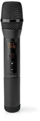 Nedis Draadloze Microfoonset - 20 Kanalen - 1 Microfoon - Cardioïde - 70 Hz - 13 kHz - 1000 Ohm - -95 dB - Volumebediening - Zwart